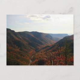 Linville Schlucht im Herbst, North Carolina Postkarte