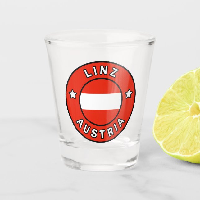 Linz Österreich Schnapsglas (Vorderseite)