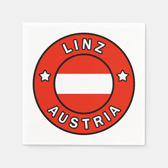Linz Österreich Serviette (Vorderseite)