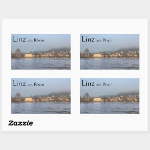 Linz Rhein Germany Souvenir Rechteckiger Aufkleber