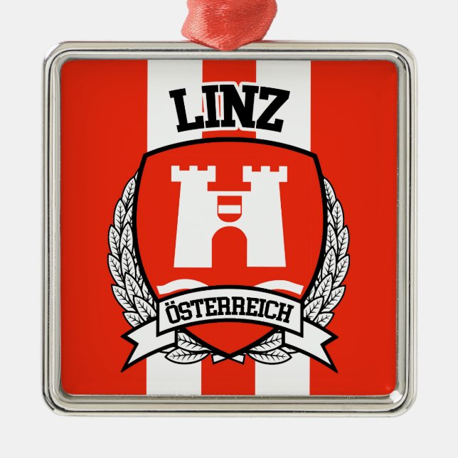 Linz Silbernes Ornament (Vorne)