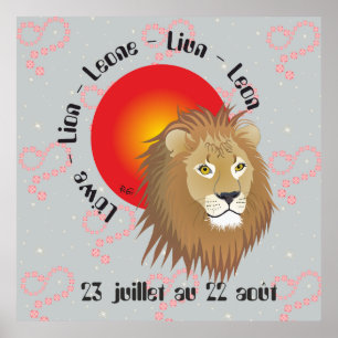 Lion 23 juillet 22 Poster d'août