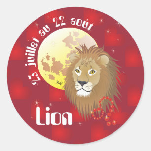 Lion 23 juillet au 22 août Autocollants