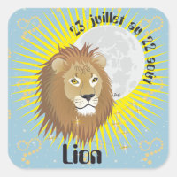 Lion 23 juillet au 22 août Autocollants
