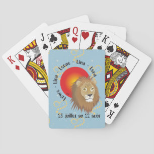 Lion 23 juillet au 22 août Jeux de cartes Spielkarten