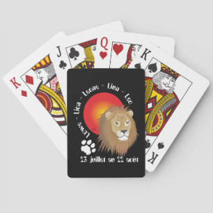 Lion 23 juillet au 22 août Jeux de cartes Spielkarten