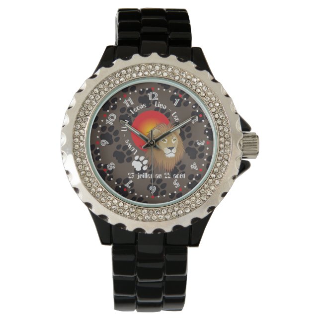 Lion 23 juillet au 22 août Montres (devant)