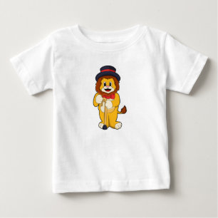 Lion als Gentleman mit Hat Baby T-shirt