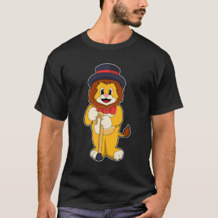 Lion als Gentleman mit Hat T-Shirt