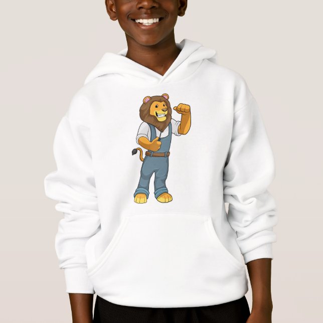 Lion als Handyman Schraubenzieher Hoodie (Vorderseite)