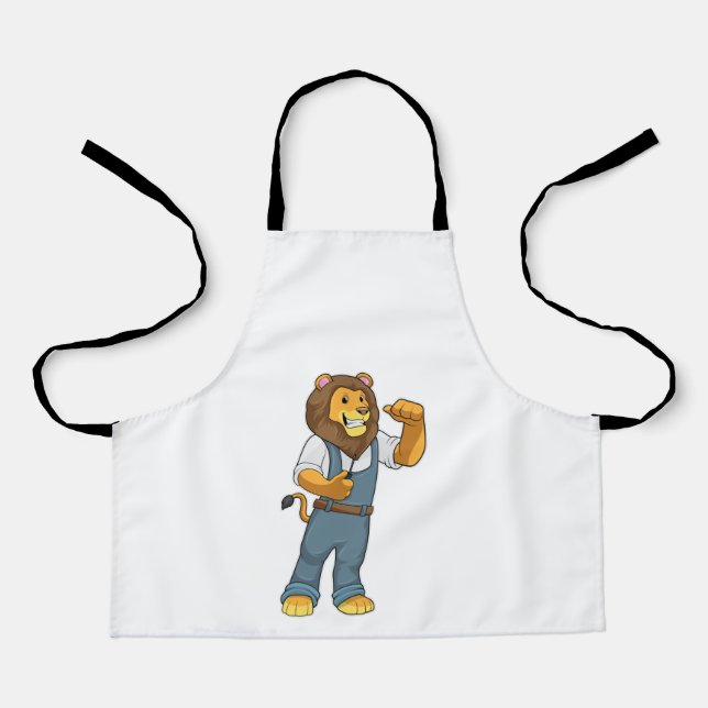 Lion als Handyman Schraubenzieher Schürze (Vorderseite)