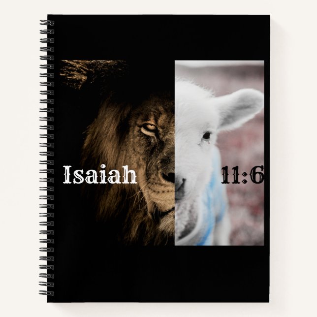 Lion and Lamb Bible Notizbuch (Vorderseite)