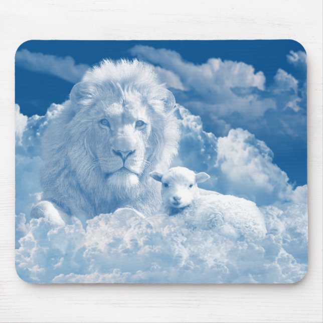 Lion and Lamb Mouse Pad Mousepad (Vorne)