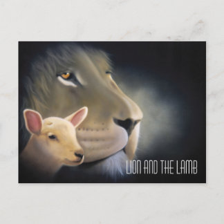 Lion and the Lamb Postkarte