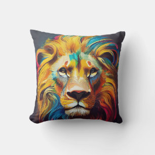 Lion Animal Discovery Adventure Nature Planet Kissen