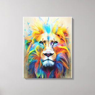 Lion Animal Discovery Adventure Nature Planet Leinwanddruck
