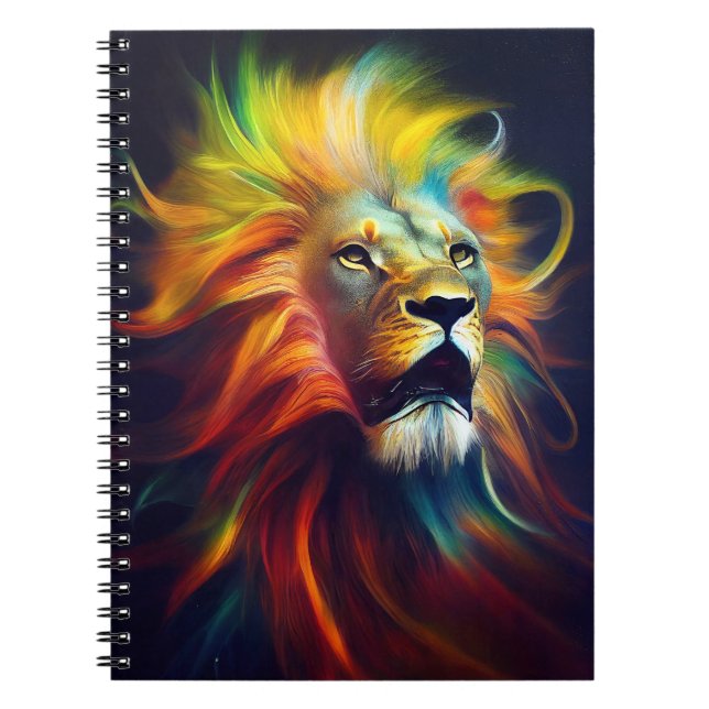 Lion Animal Discovery Adventure Nature Planet Notizblock (Vorderseite)