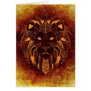 Lion animal sauvage abstrait