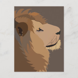 Lion Animal Wildlife Big Cat Postkarte