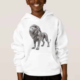 Lion argent celtique majestueux avec nœud complexe