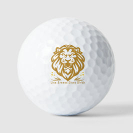 Lion Around Since Birth : Funny Lazy Lion Design Golfball