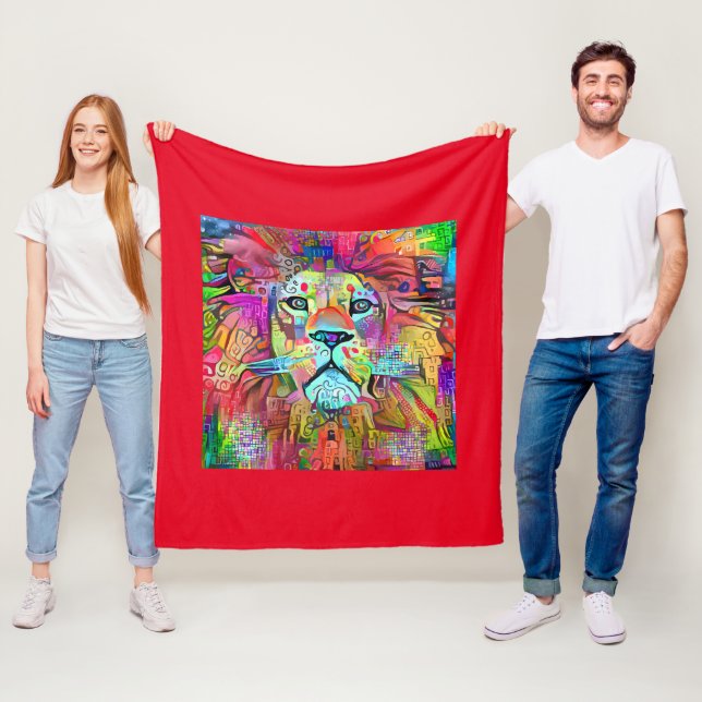 LION ART BLANKET FLEECEDECKE (Beispiel)