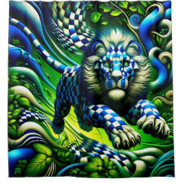 Lion Art Duschvorhang
