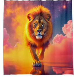 Lion Art Duschvorhang