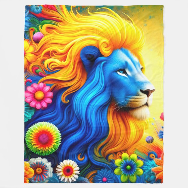 Lion Art Fleecedecke (Vorderseite)