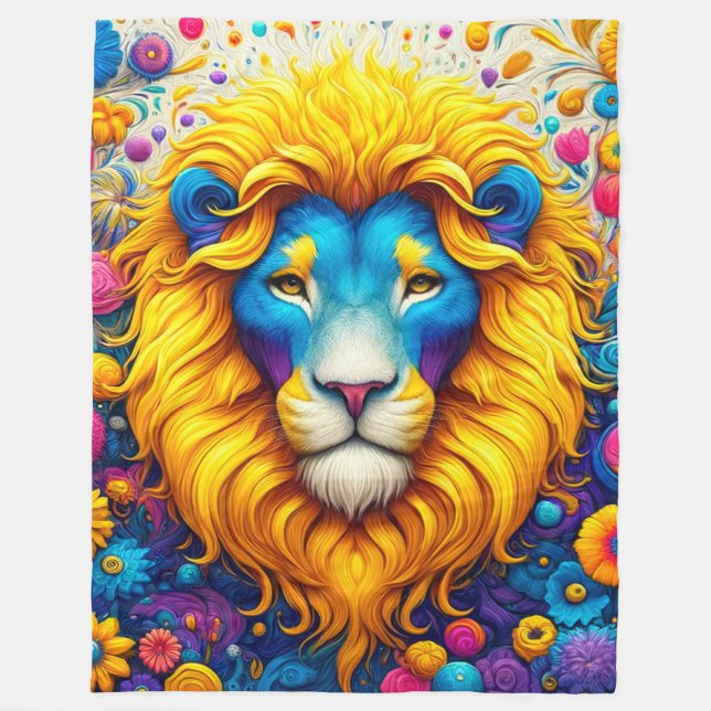 Lion Art Fleecedecke (Vorderseite)