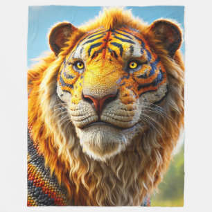 Lion Art Fleecedecke
