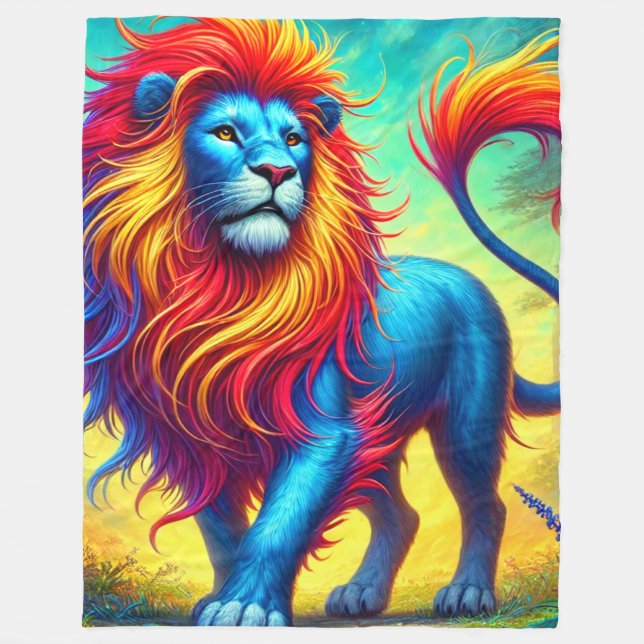 Lion Art Fleecedecke (Vorderseite)