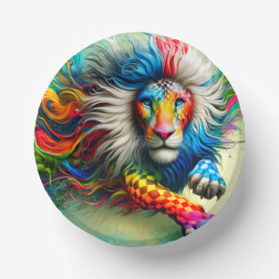 Lion Art Pappteller