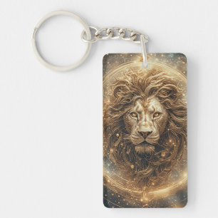 Lion artistique avec Golden Géométrique