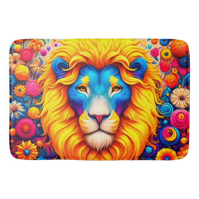 Lion Artwork Badematte (Vorderseite)