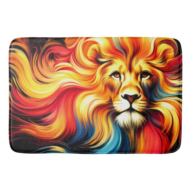Lion Artwork Badematte (Vorderseite)