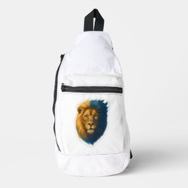 Lion Artwork - Bicolor Crossbody Bag