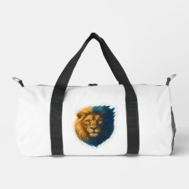Lion Artwork - Bicolor Duffle Bag