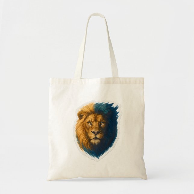 Lion Artwork - Bicolor Tragetasche (Vorne)