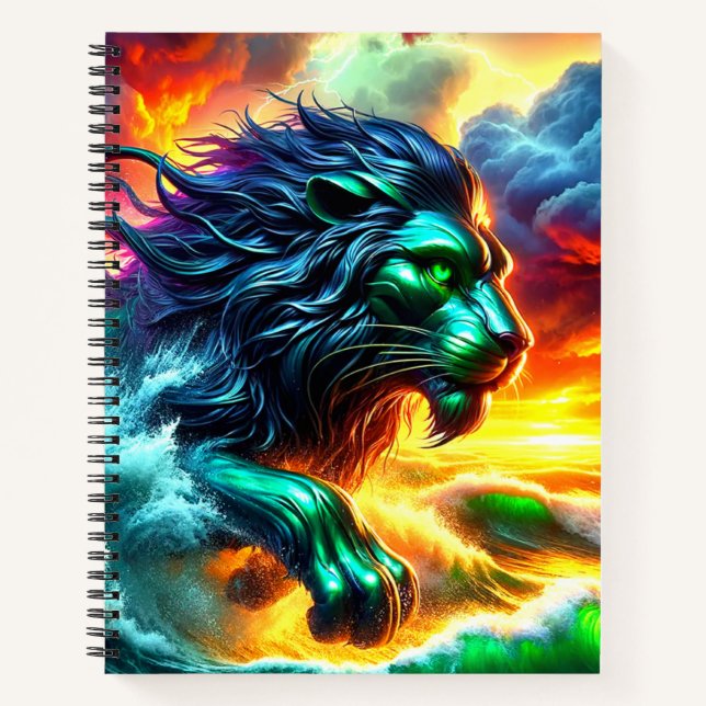 Lion Artwork Notizbuch (Vorderseite)