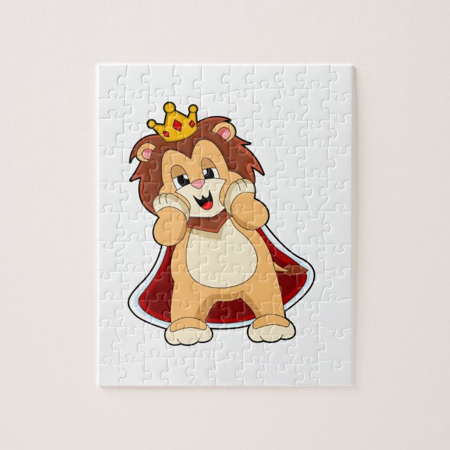 Lion as King mit Crown.PNG (Vertikal)