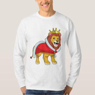 Lion as King with Crown & Cape T-Shirt
