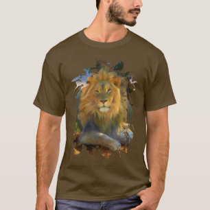 LION AUF DEM ARBEITSPLATZ-T - Shirt