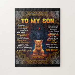 Lion auf meinen Sohn Manchmal ist es harter Vater