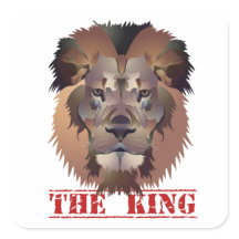 Lion autocollants visage LE ROI
