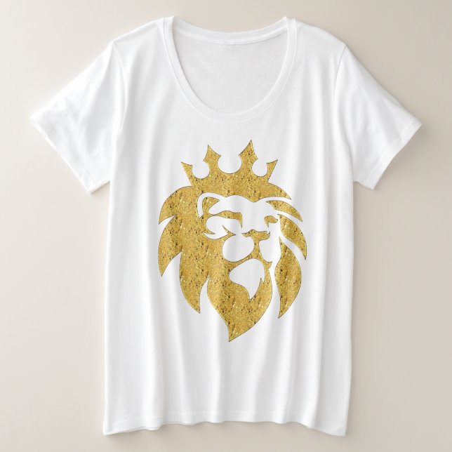 Lion Avec Couronne - Style Or 1 (Design devant)