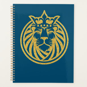 Lion Avec Couronne - Style Or 4