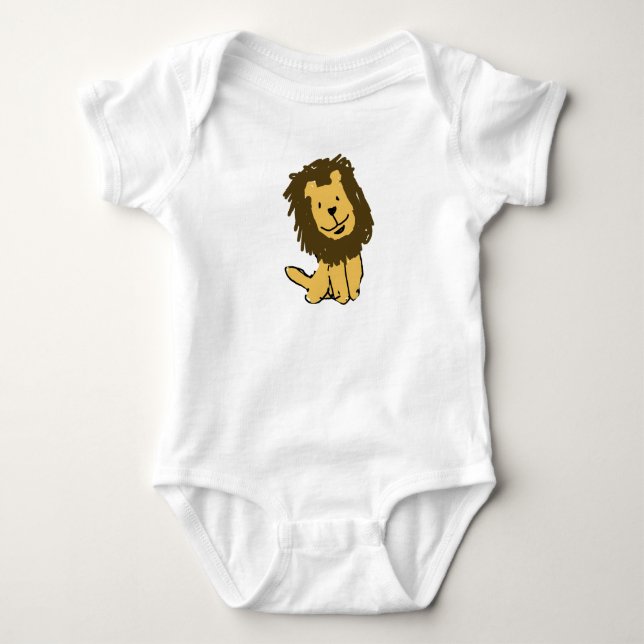 Lion Baby Bodysuit Strampler (Vorderseite)