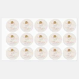 Lion Baby Shower Labels Etiketten