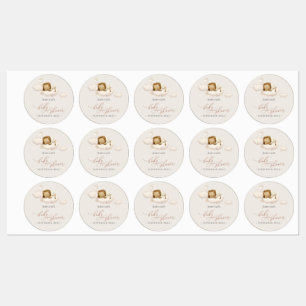 Lion Baby Shower Labels Etiketten